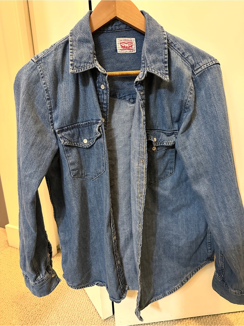 Levi's light blue denim shirt